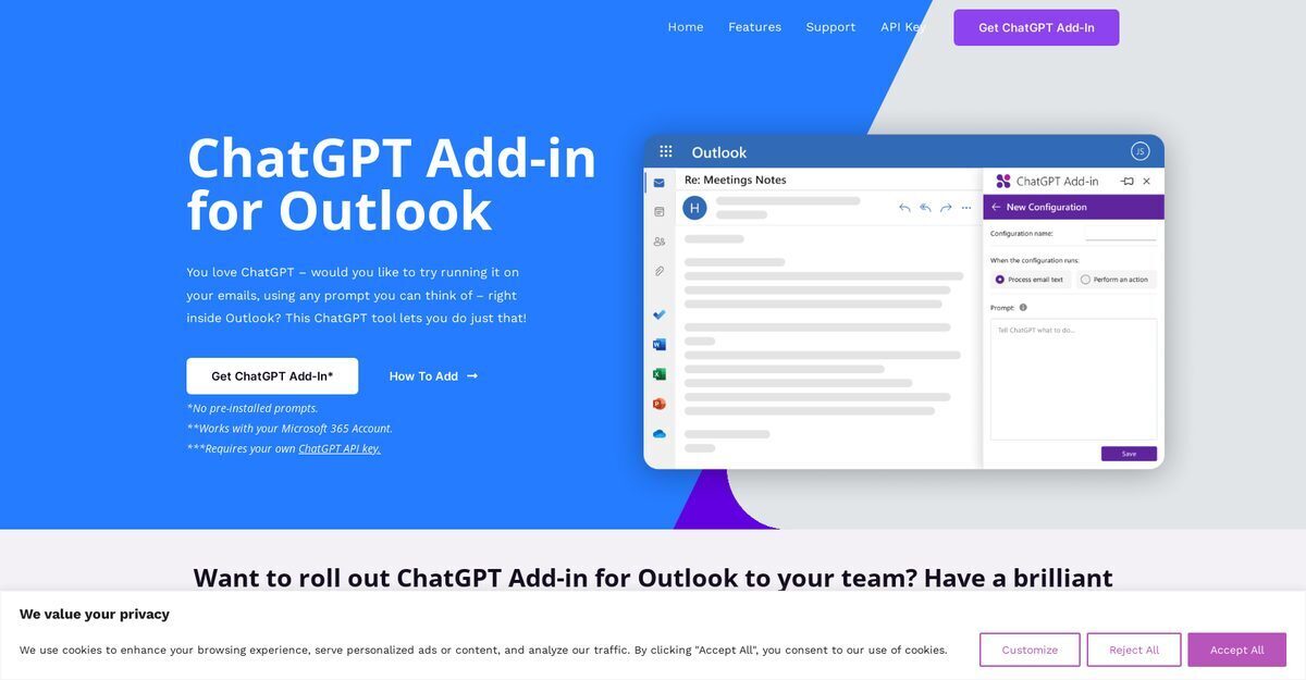 ChatGPT Outlook Plugin
