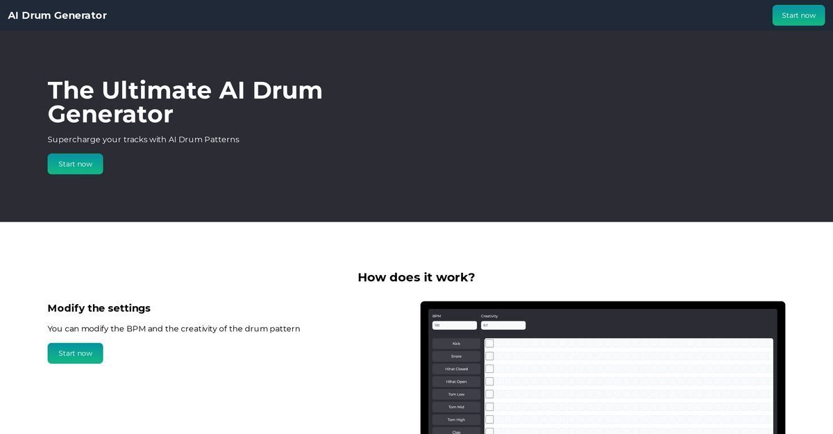 AI Drum Generator