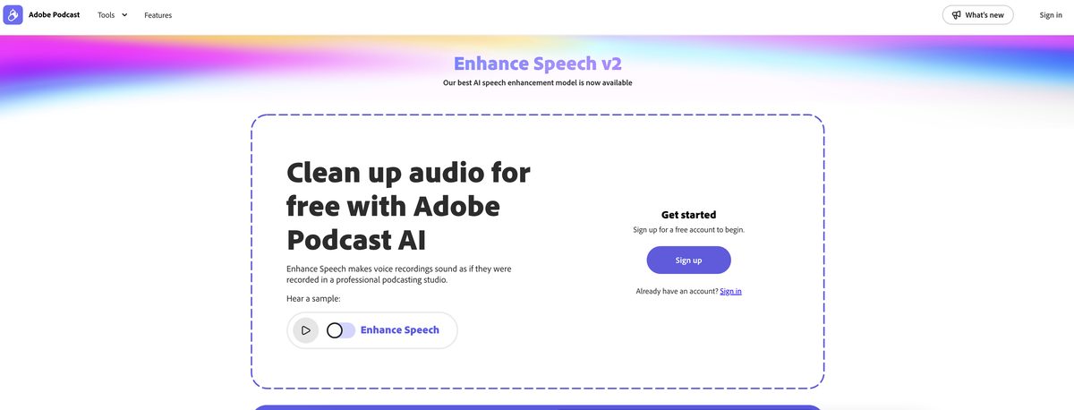 Adobe Audio Enhancer