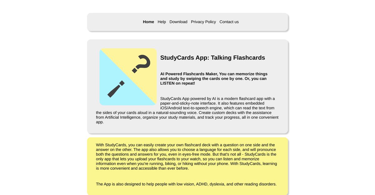 StudyCards