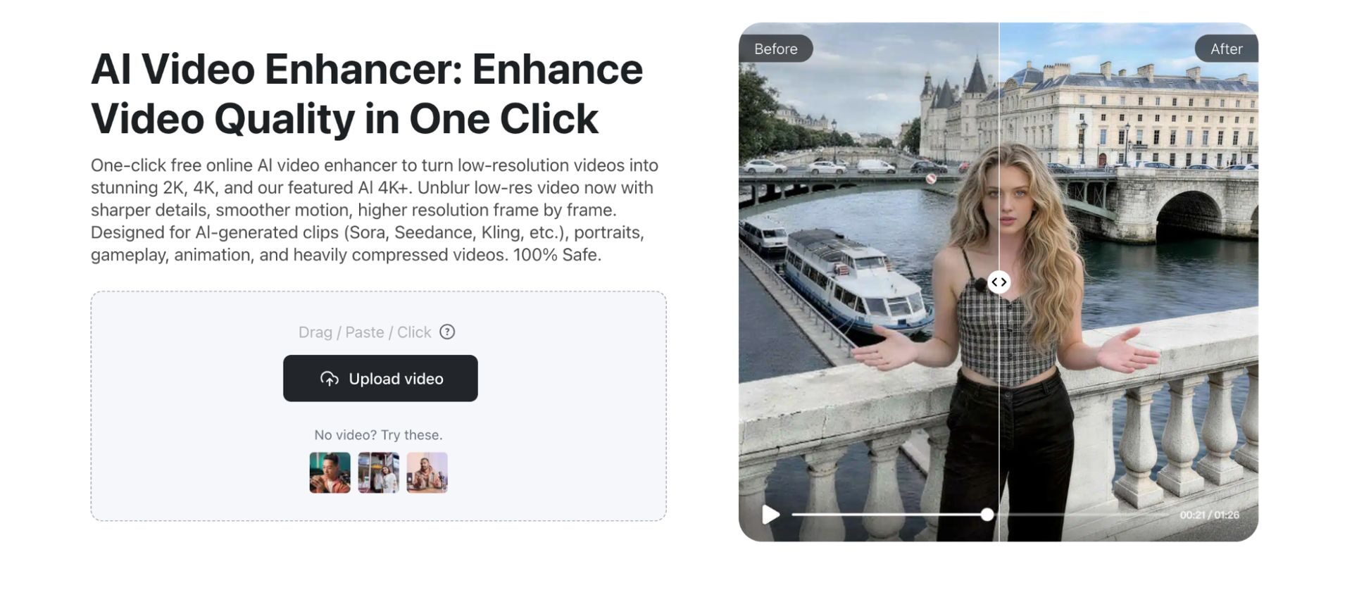 Testing Vmake video enhancer: Real results from enhancement modes