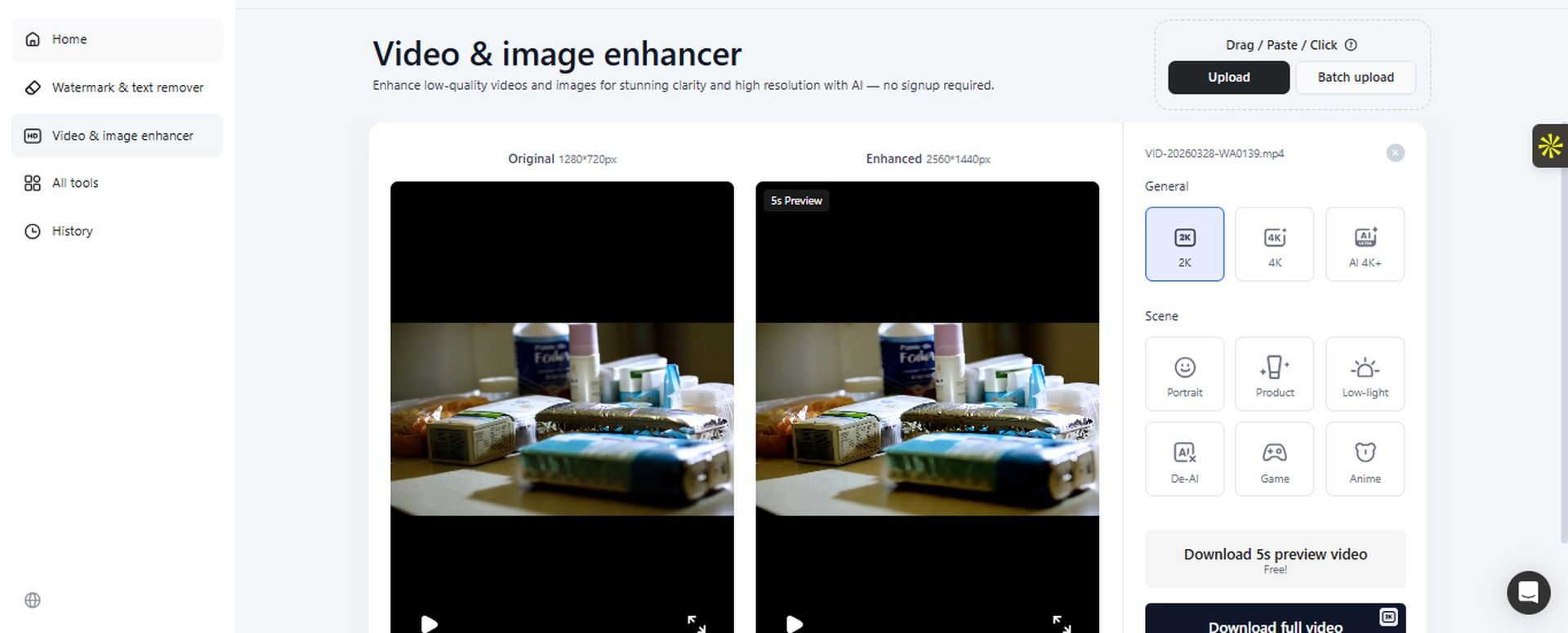 Testing Vmake video enhancer: Real results from enhancement modes 4 Testing Vmake video enhancer: Real results from enhancement modes