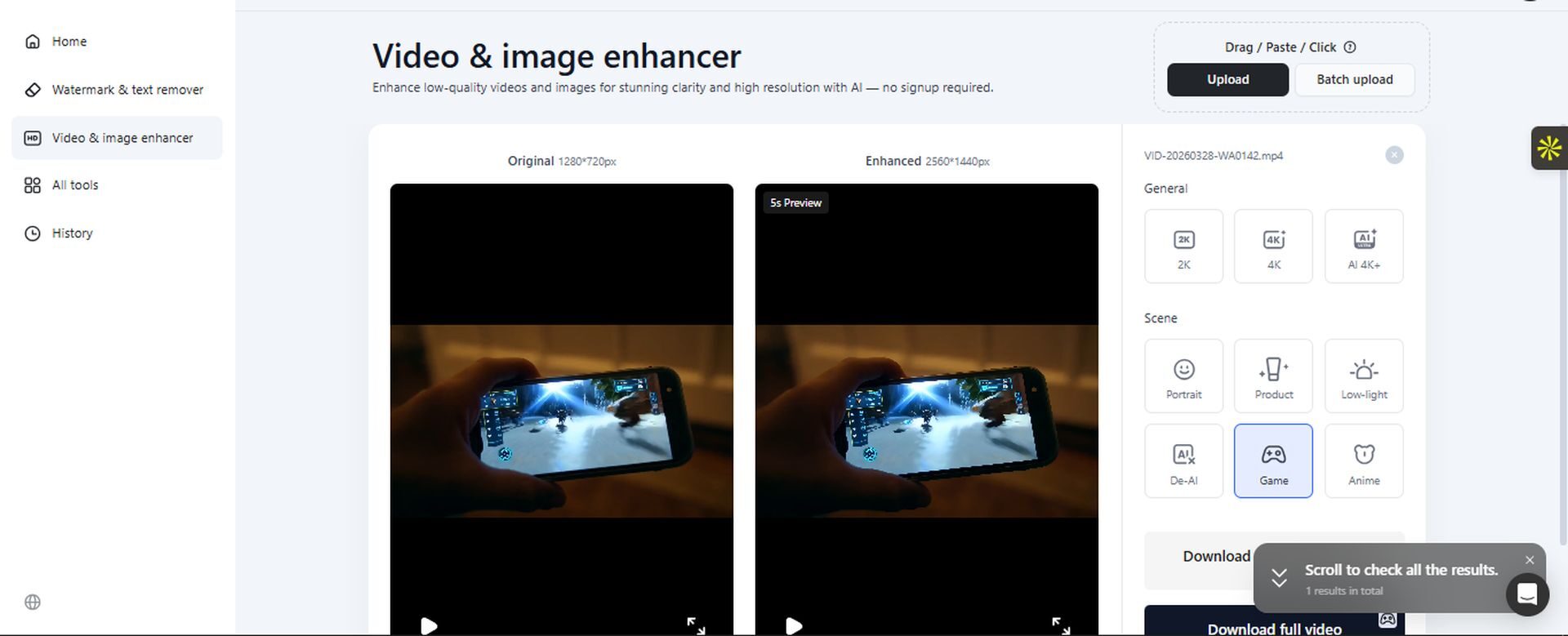 Testing Vmake video enhancer: Real results from enhancement modes 6 Testing Vmake video enhancer: Real results from enhancement modes