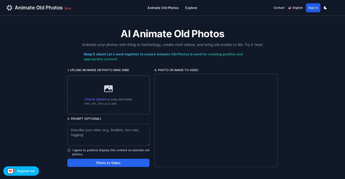 Animate Old Photos